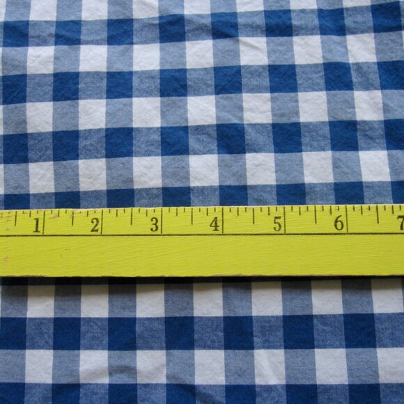 Pottery Barn Kids Blue & White Gingham Large Check Duvet Cover Twin Size Cotton - Picture 3 of 6